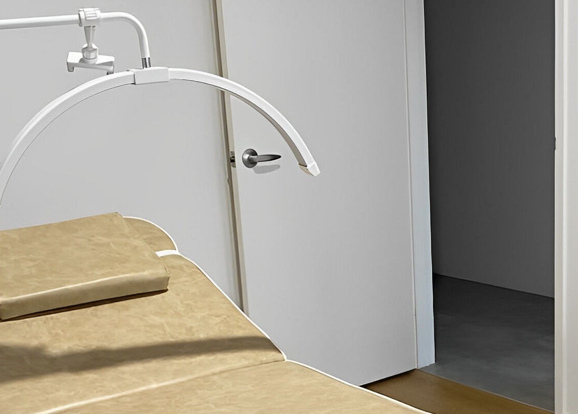 Comfortable treatment bed at Muse in Vasse, Vasse, Western Australia, AU, ready for wellness therapies.