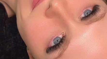 Close-up of a client with extended lashes at Advanced Artistry, Calderwood, New South Wales, AU.
