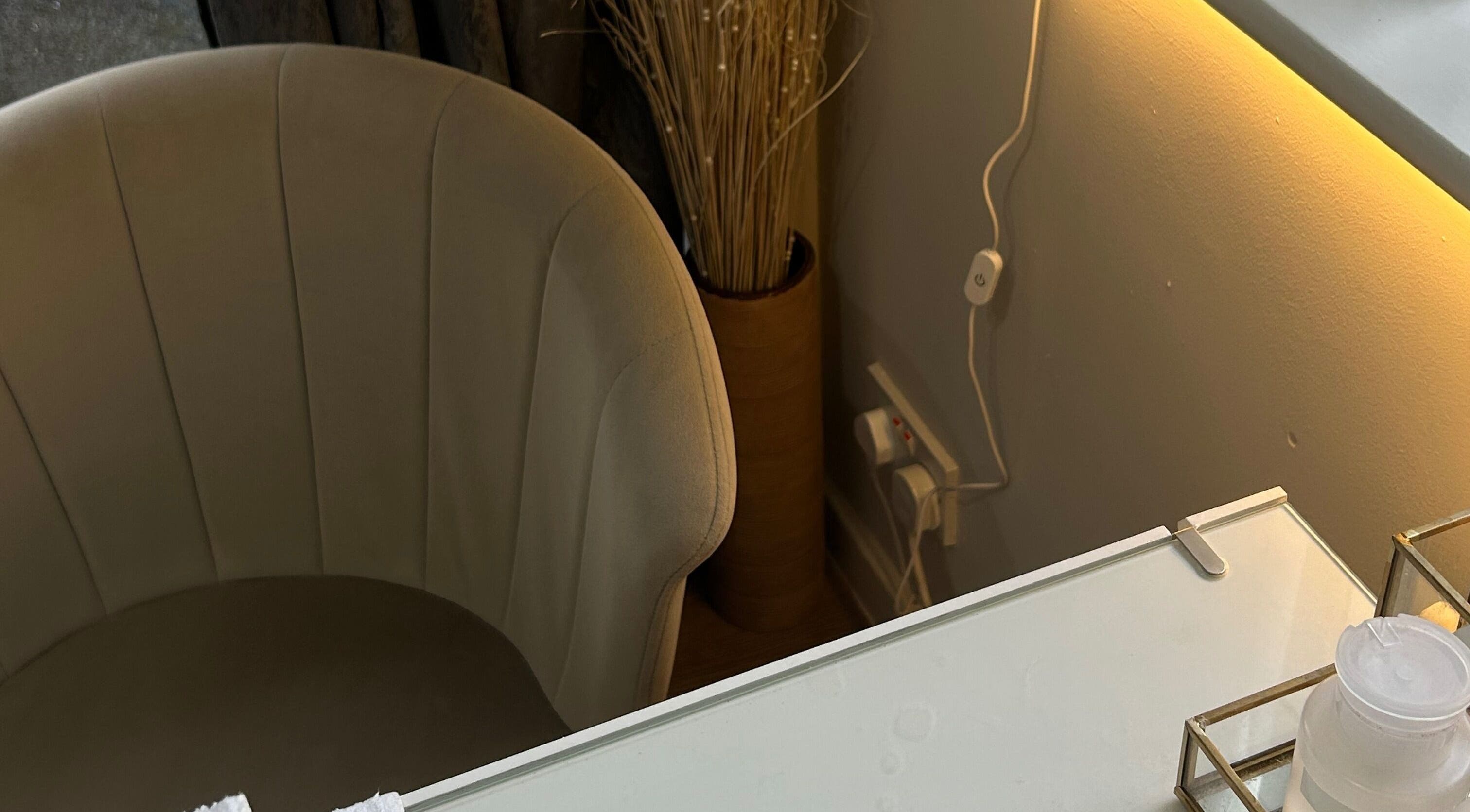 Relaxing beauty chair in By Charlotte (Home Beauty Room), Penrith, England, GB.