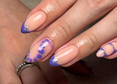 Unique lavender nail art by By Charlotte (Home Beauty Room), Penrith, England, GB.