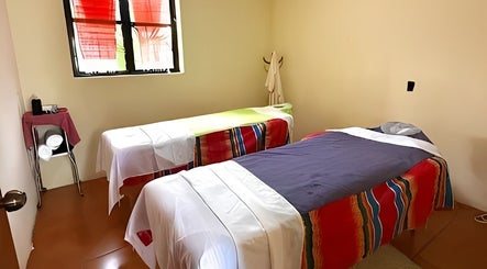 Sala de masaje doble en Spa María Sabina-Masajes Oaxaca, Oaxaca De Juárez, Oaxaca, MX.
