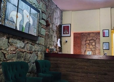 Recepción acogedora en Spa María Sabina-Masajes Oaxaca, en Oaxaca De Juárez, Oaxaca, MX.