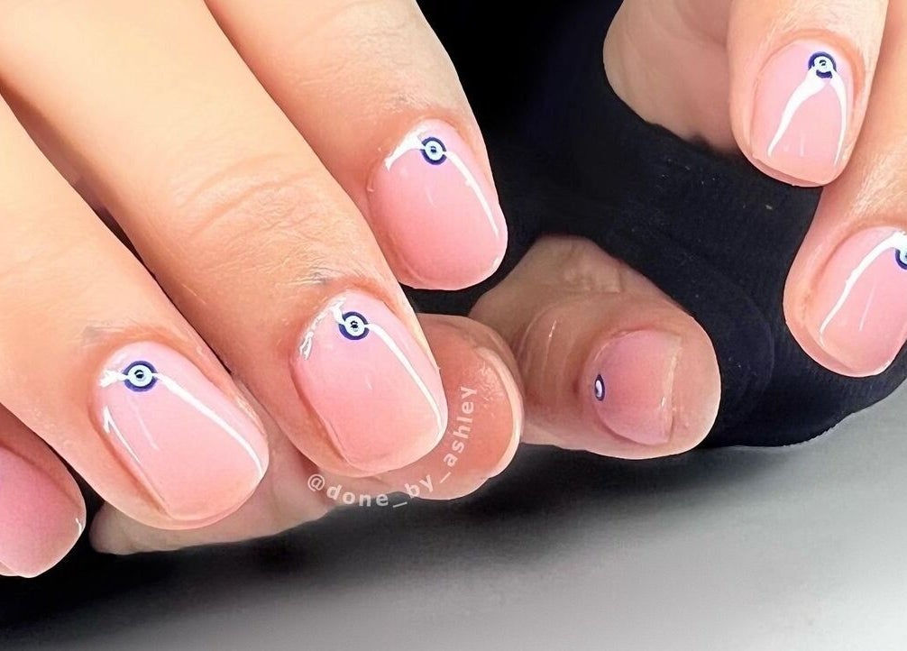 Elegant manicure with unique design at Studio Ashley, Melbourne, Victoria, AU. Discover nail art excellence.