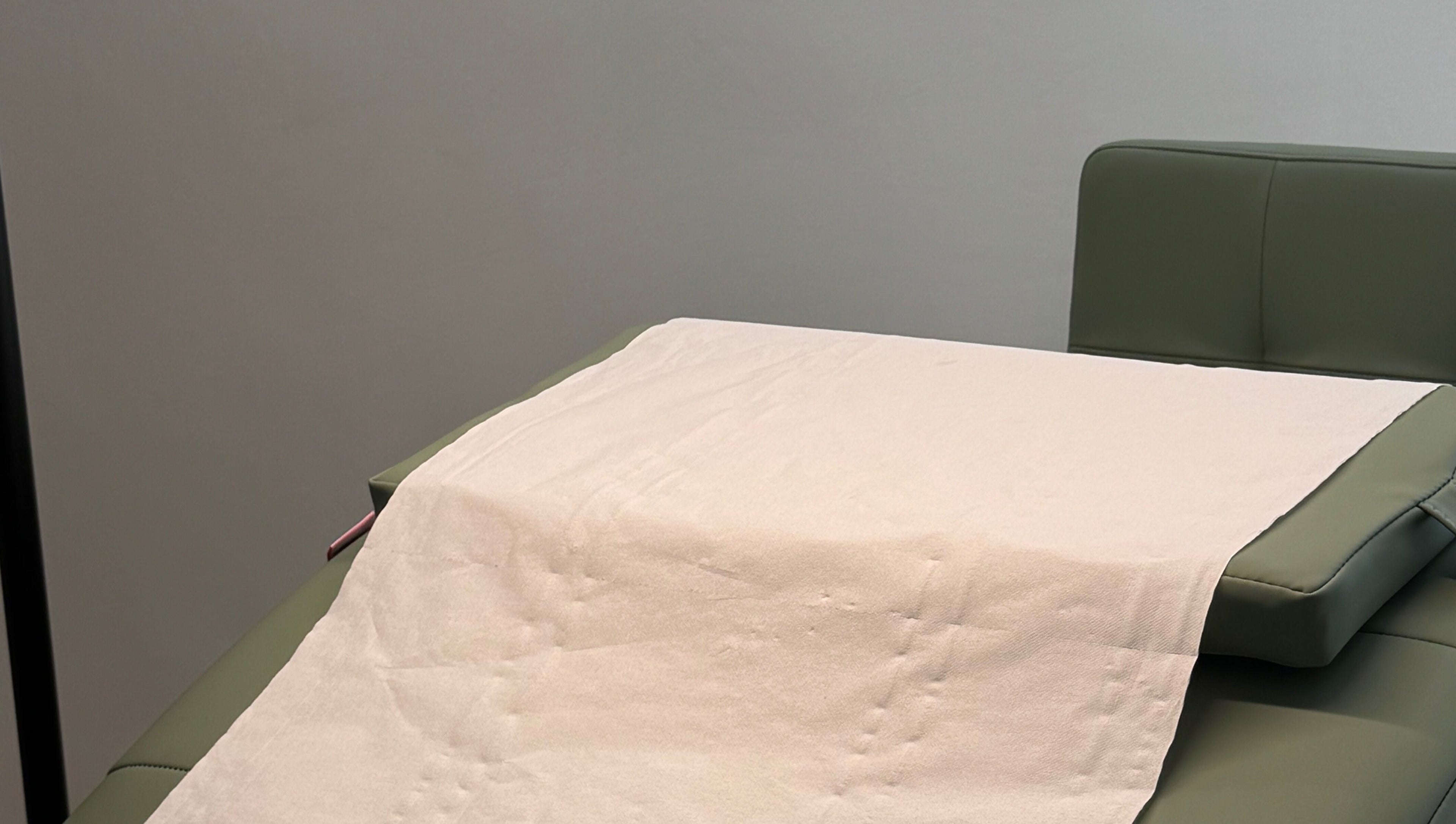 Relaxation table at Ines Medics, Grantham, England, GB. Ideal for beauty and wellness treatments.