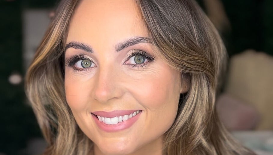 Close-up of a smiling woman with flawless makeup at The Beauty Loft Limerick, Limerick, County Limerick, IE.