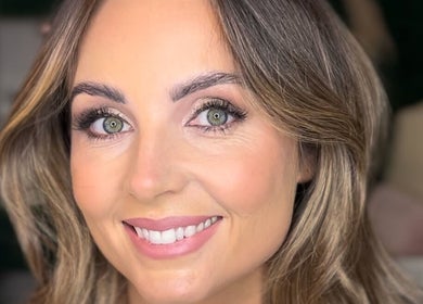 Close-up of a smiling woman with flawless makeup at The Beauty Loft Limerick, Limerick, County Limerick, IE.