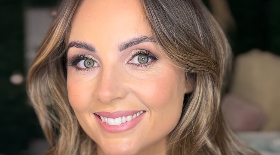 Close-up of a smiling woman with flawless makeup at The Beauty Loft Limerick, Limerick, County Limerick, IE.