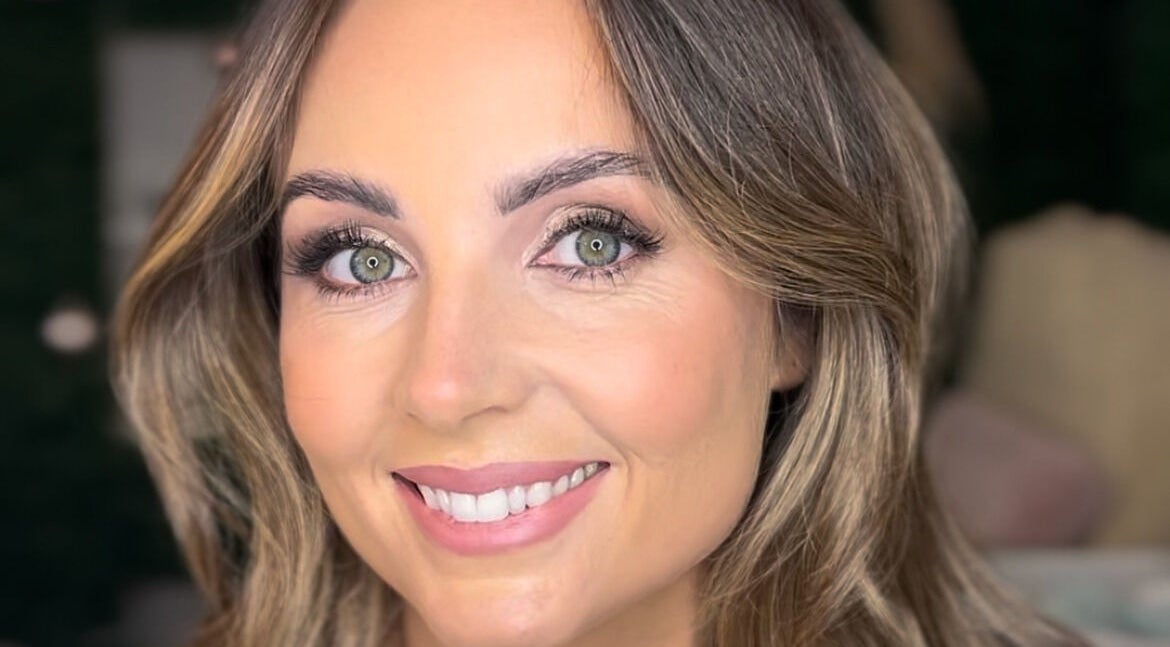 Close-up of a smiling woman with flawless makeup at The Beauty Loft Limerick, Limerick, County Limerick, IE.
