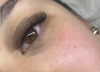Close-up of eyelash extensions at The Beauty Loft Limerick, Limerick, County Limerick, IE.