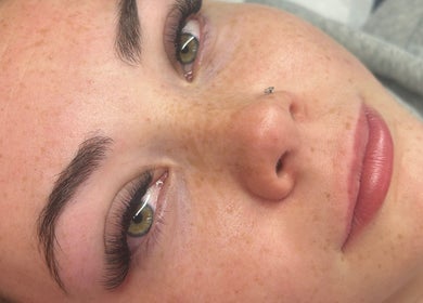 Close-up of a woman's lush lashes at The Beauty Loft Limerick, Limerick, County Limerick, IE.