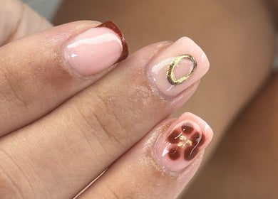 Elegant nail design at GHB Beauty, Great Wyrley, England, GB, featuring unique art and polished finish.