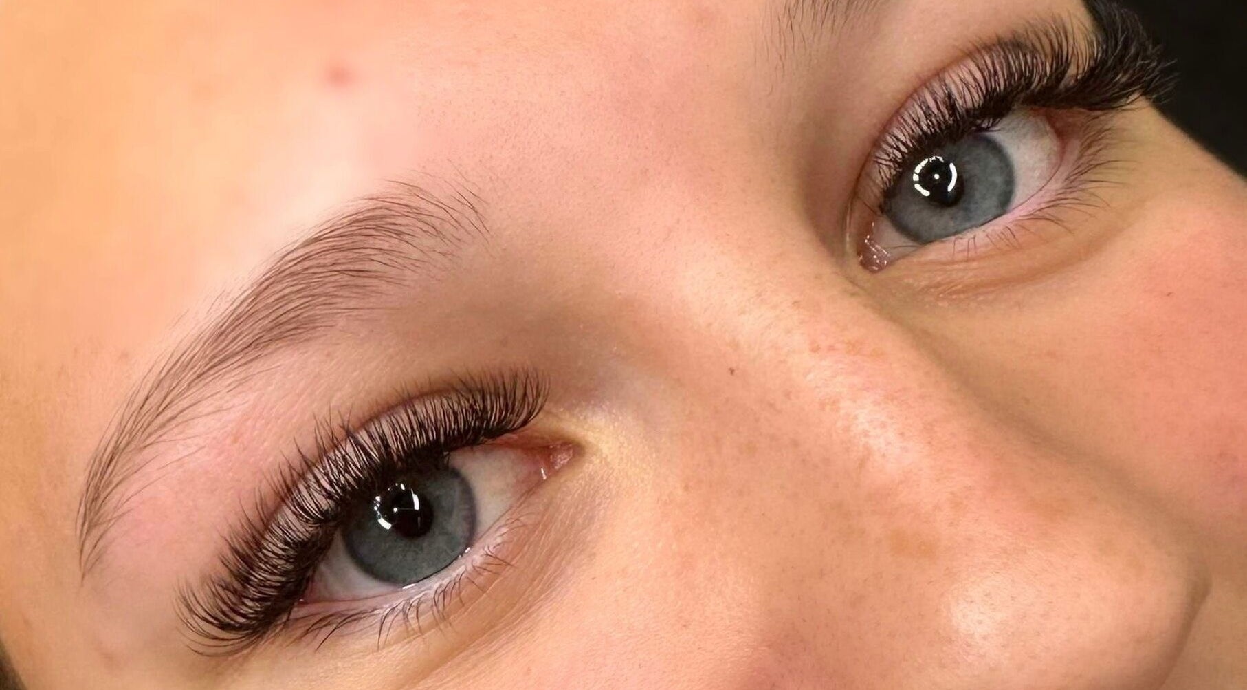 Close-up of exquisite lash extensions at Lasheddbylexy, Elderslie, New South Wales, AU.