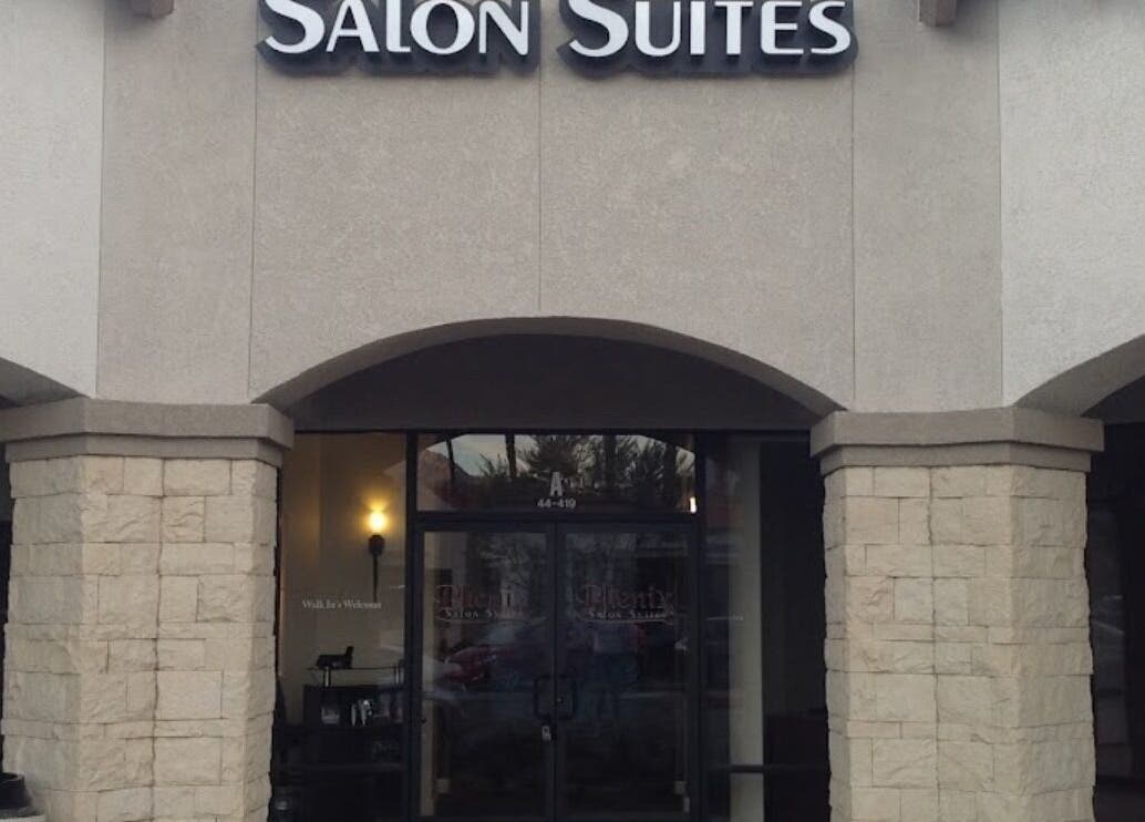 Front view of Blushed by Gaby at Palm Desert, California, US, showcasing its inviting salon entrance.