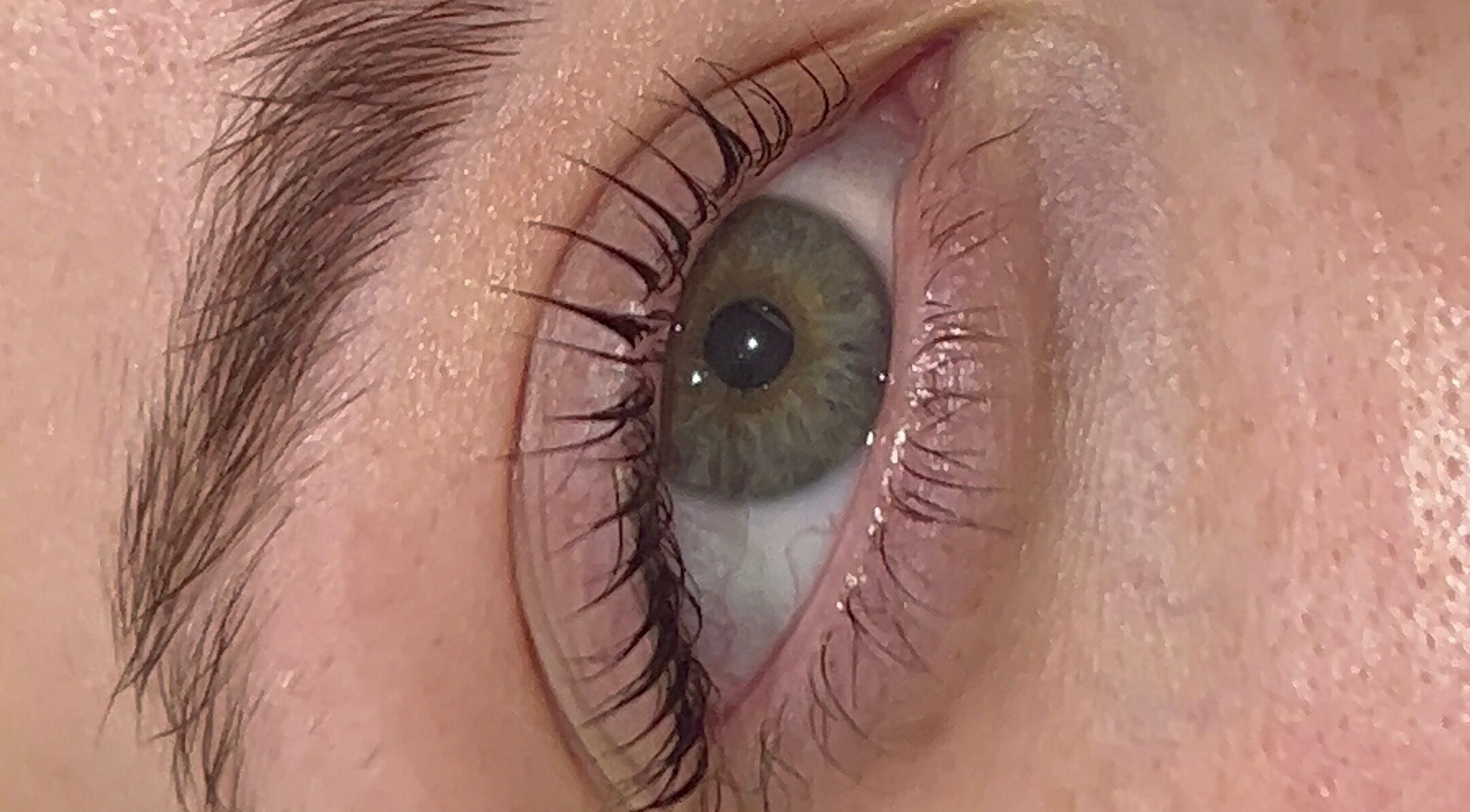 Close-up of a well-groomed eye showcasing beauty services at Divine Beauty, Milton Keynes, England, GB.