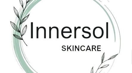 Innersol Skincare logo with elegant leaves, located in Fair Lawn, New Jersey, US.