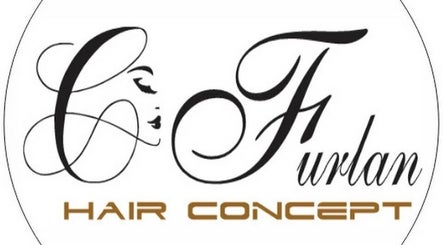 Logotipo do C Furlan Hair Concept em Sorocaba, São Paulo, BR, destacando estilo e sofisticação.