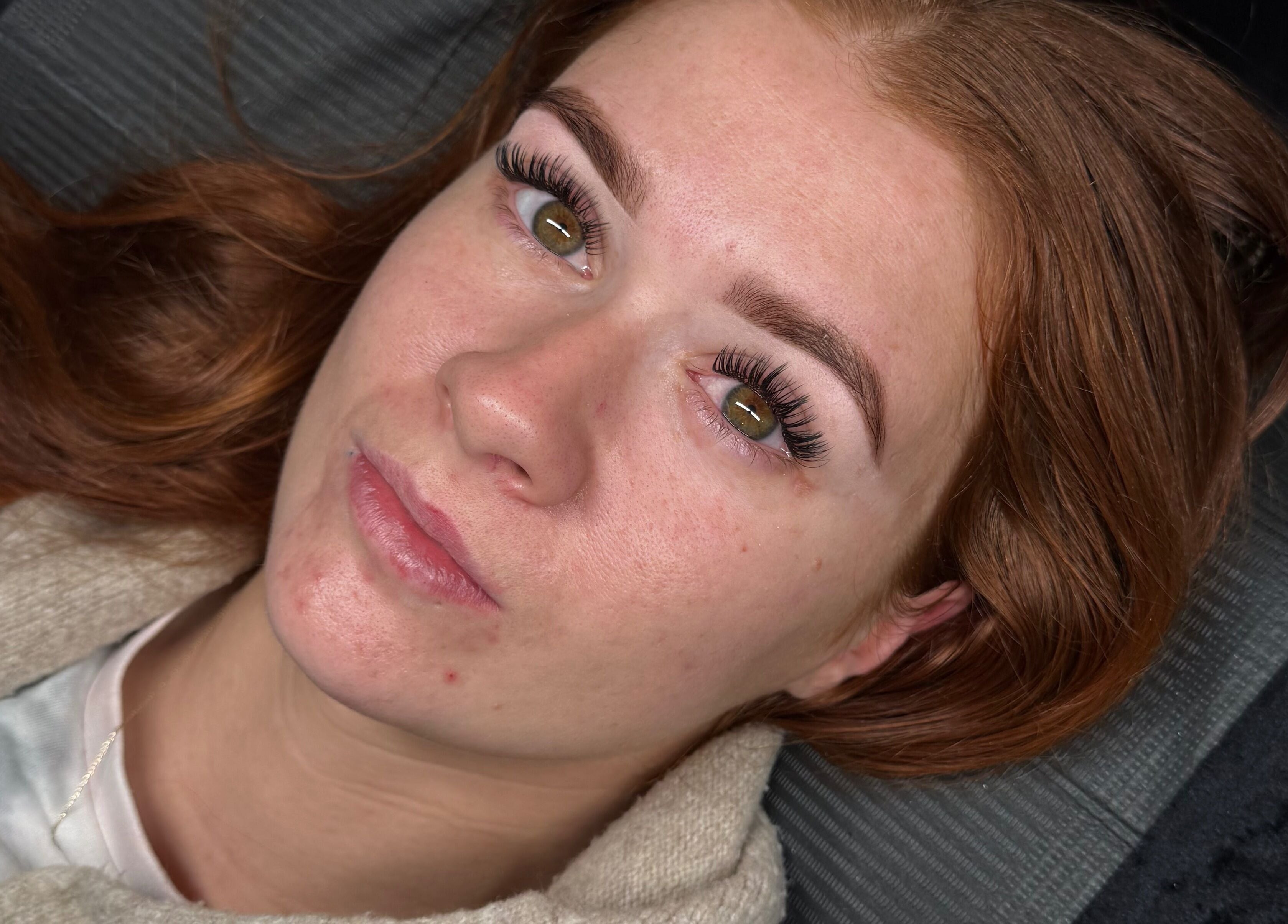 Close-up of woman with styled lashes at Makeup & Lashes By Zara Lee, Tralee, County Kerry, IE.