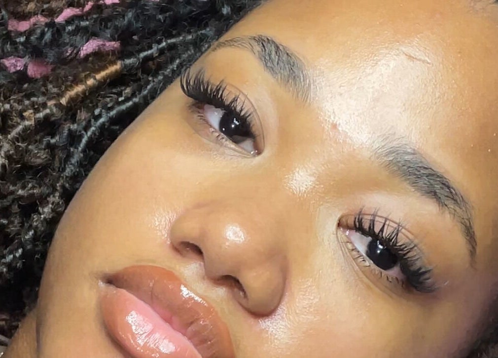 Close-up of styled lashes at Waxxed & Lashxed, Saint Peter, Saint Peter, BB highlighting professional beauty service.