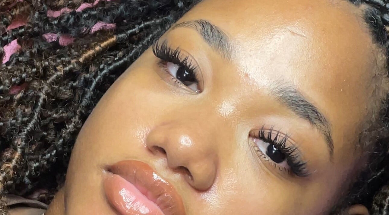 Close-up of styled lashes at Waxxed & Lashxed, Saint Peter, Saint Peter, BB highlighting professional beauty service.