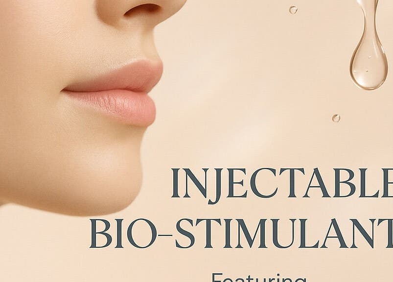 Close-up of facial features promoting injectable bio-stimulants at Fran Wainwright Beauty & Aesthetics, Carlisle.
