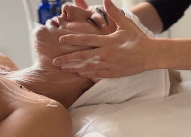 Relaxing facial treatment at Adeline Peillet at East of Eden - Walthamstow E17, London, England, GB.