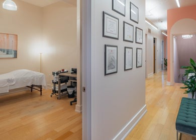 Bright therapy room at Lite Mind Body Clinic - Harbord Village, Toronto, Ontario, CA with comfortable decor.