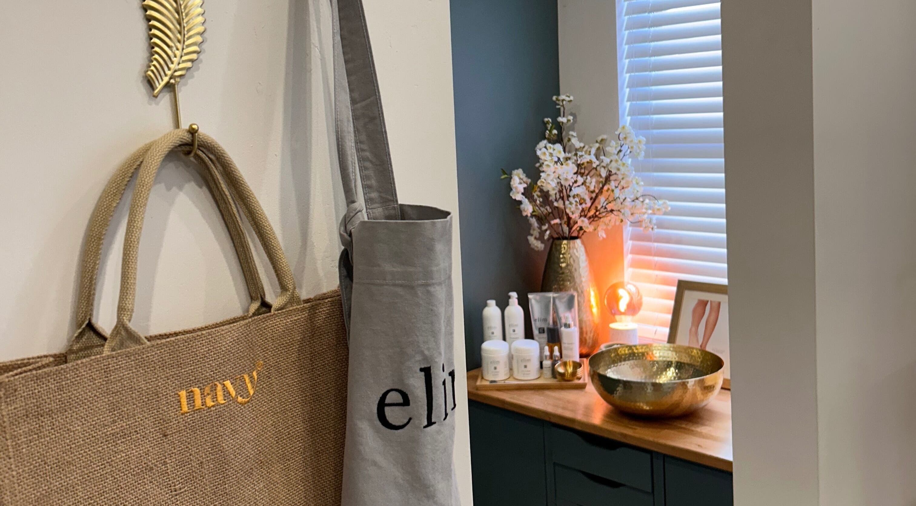 Chic interior of Pure Nails by Rachel, Newtown, Wales, GB, featuring elegant decor and beauty products.