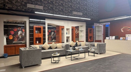 AK SPA lounge area with plush seating, Al Hofuf, Eastern Province, SA.