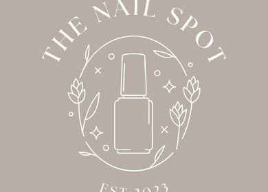 The Nail Spot logo with nail polish design in Peebles, Scotland, GB.