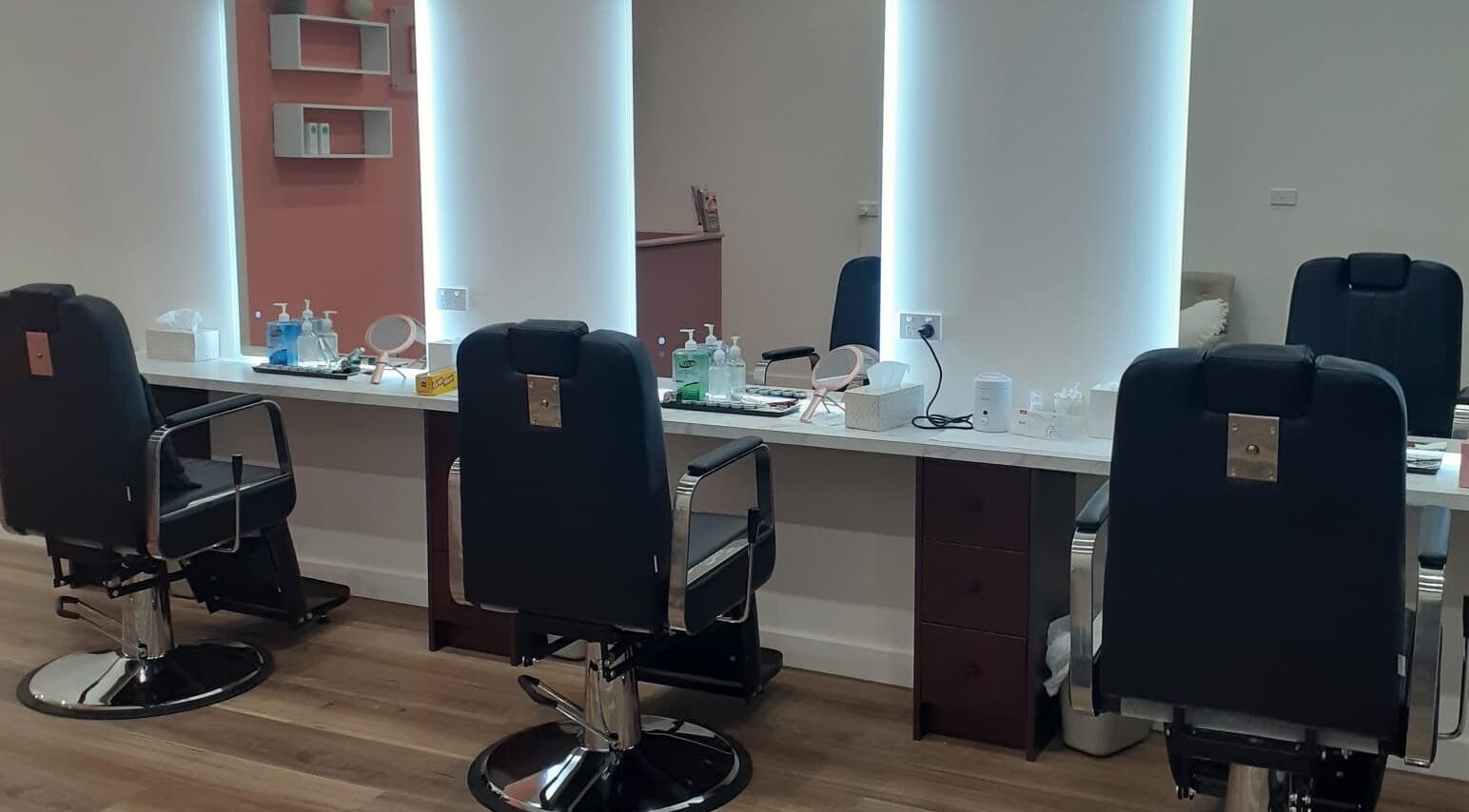 Chic salon chairs at Lashbrow Beauty - Dickson, Dickson, Australian Capital Territory, AU.