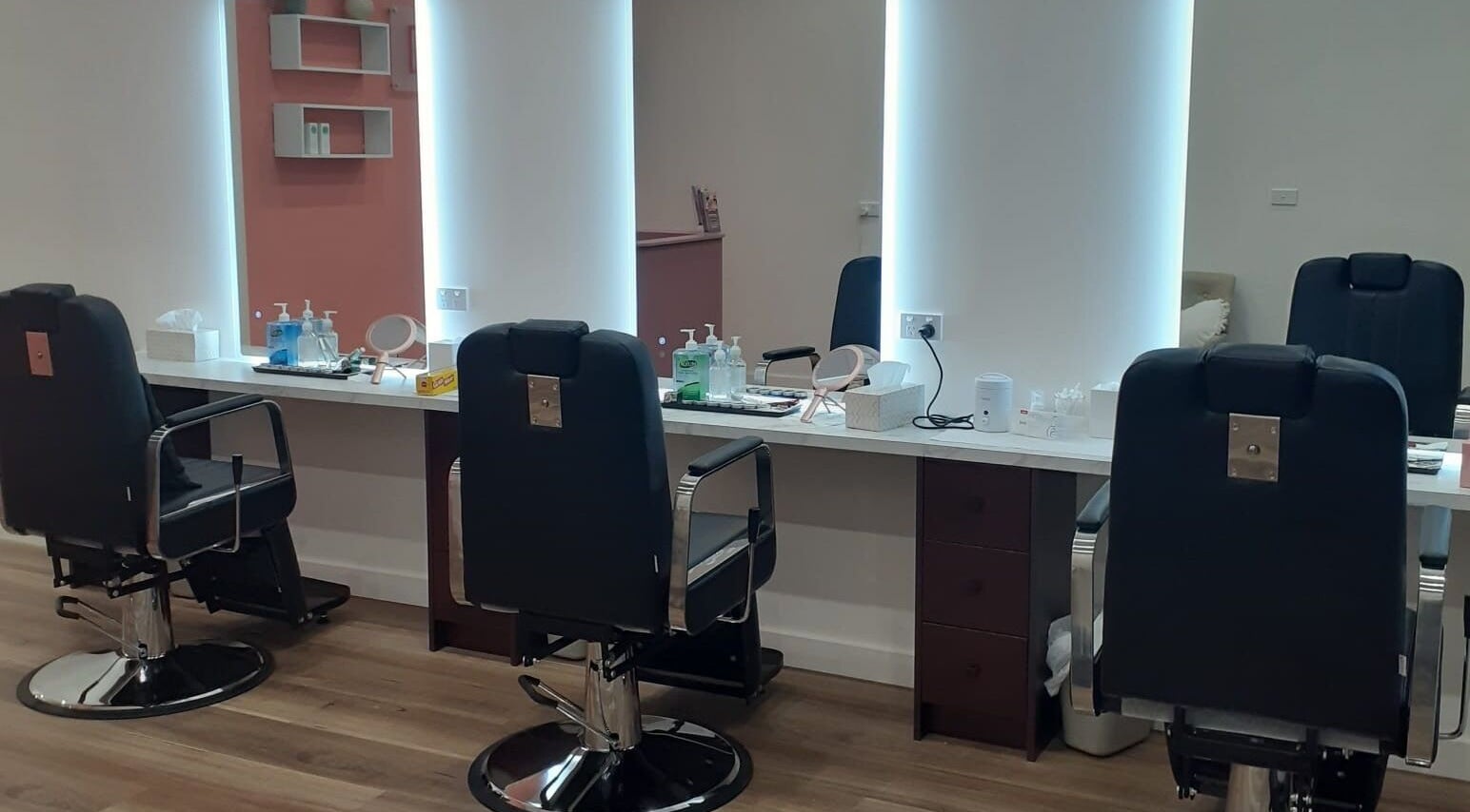 Chic salon chairs at Lashbrow Beauty - Dickson, Dickson, Australian Capital Territory, AU.