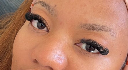 Close-up of elegant eyelash extensions at Fairy Lashes, Cape Town, Western Cape, ZA.
