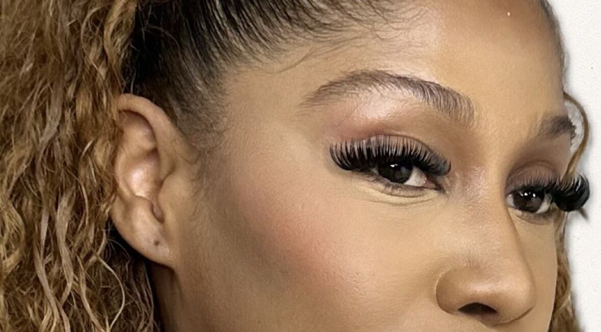 Closeup of elegant eyelashes provided by Fairy Lashes, Cape Town, Western Cape, ZA.