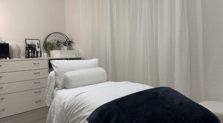 Cozy treatment room at Mira Skin, Warrnambool, Victoria, AU, with a plush bed and peaceful decor.