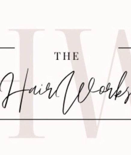 Hairworks logo featuring elegant script design, Newcastle upon Tyne, England, GB.