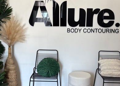 Modern seating at The Allure Body Contouring, Adelaide, South Australia, AU welcomes guests with style.