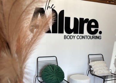 Seating area at The Allure Body Contouring in Adelaide, South Australia, AU.