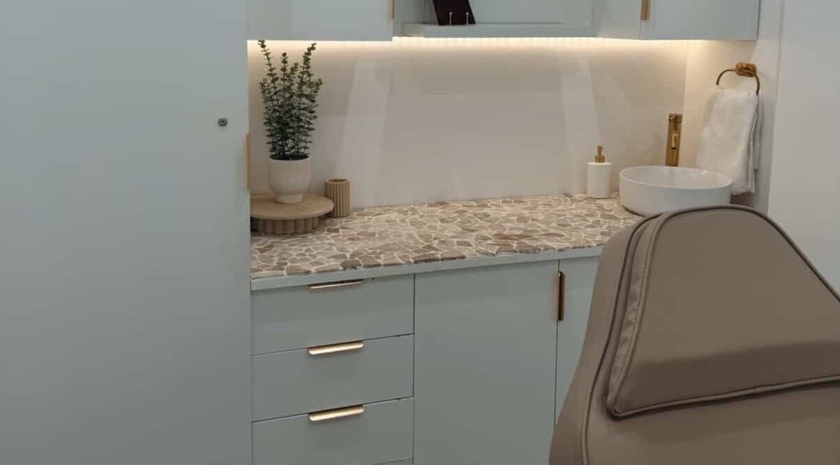 Elegant beauty treatment room at CBD - The Allure Body Contouring, Adelaide, South Australia, AU.