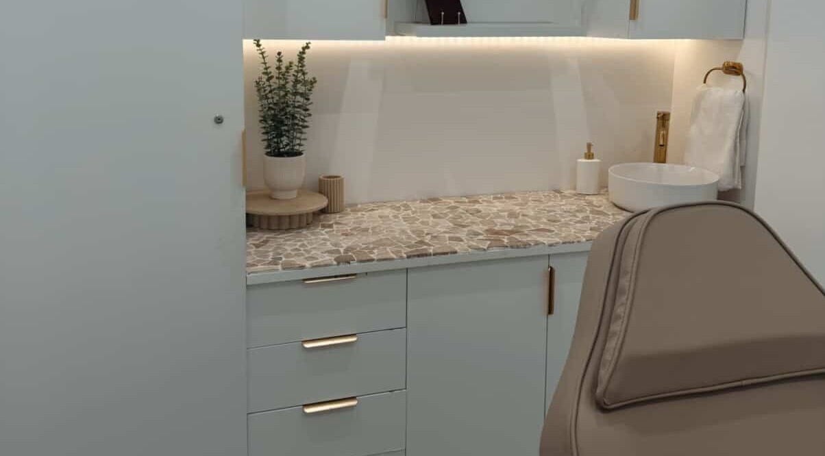 Elegant beauty treatment room at CBD - The Allure Body Contouring, Adelaide, South Australia, AU.