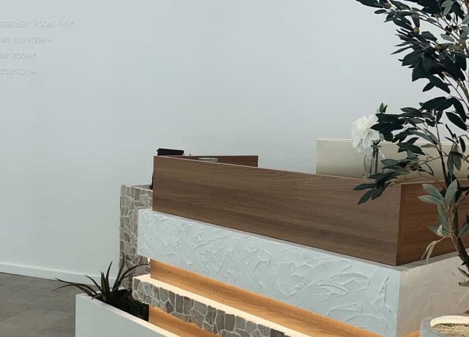 Elegant reception area at CBD - The Allure Body Contouring, Adelaide, South Australia, AU.