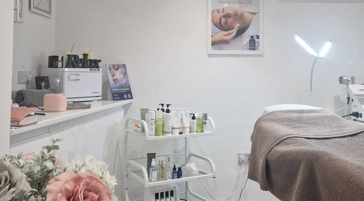 Therapeutic skincare station at Blissful Skin and Beauty in Bristol, England, GB offering tranquility.