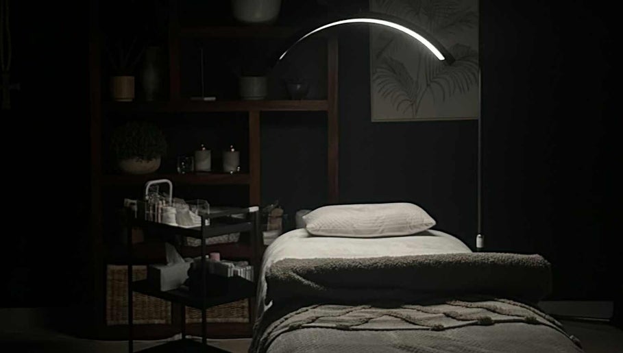 Tranquil treatment room at Heavenly Beauty Co., Rochedale, Queensland, AU, featuring a modern design.