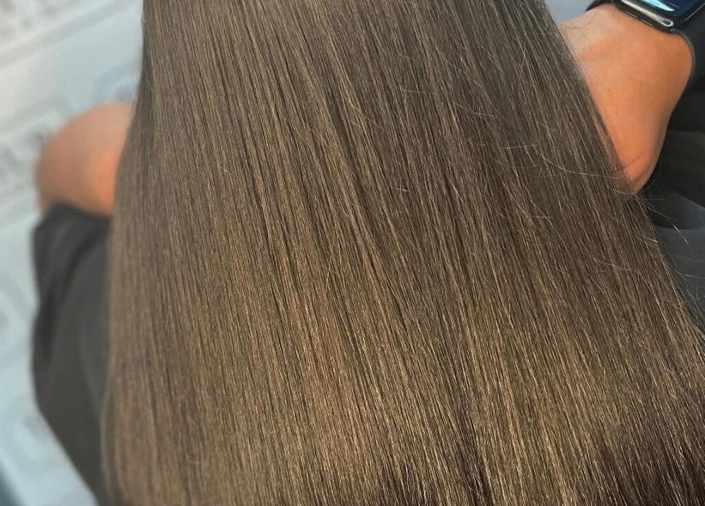 Smooth, shiny hair at The Hub Hair and Beauty, Sunderland, England, GB.