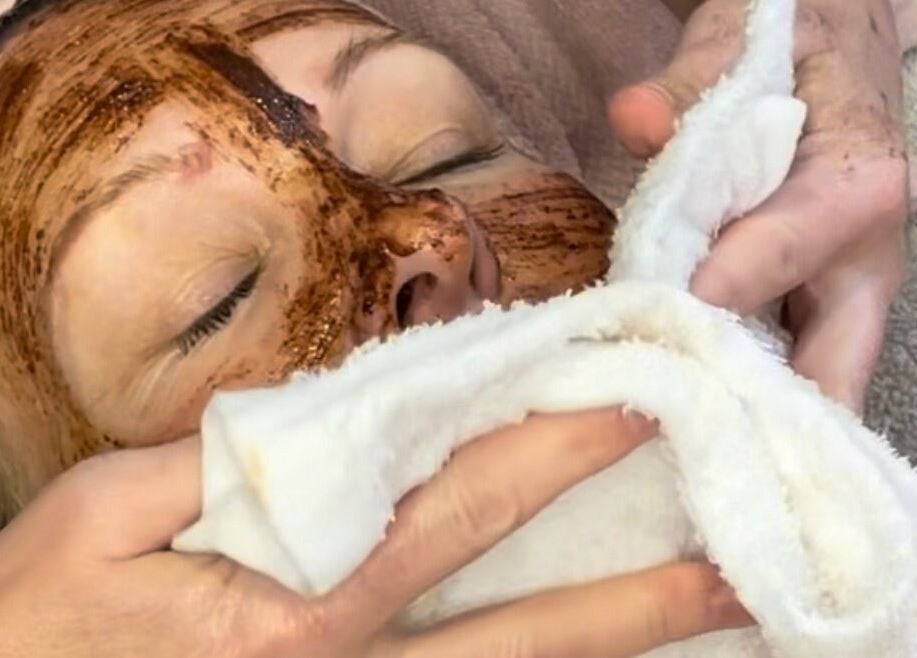 Facial treatment at The Hub Hair and Beauty, Sunderland, England, GB for a radiant complexion.