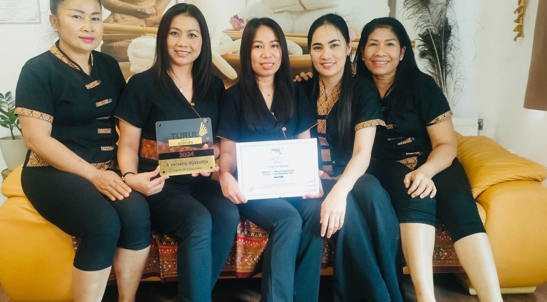 Menta Thai Massage csapat Mosonmagyaróváron, HU kitüntetést nyert el. Cím: Jókai utca 6.