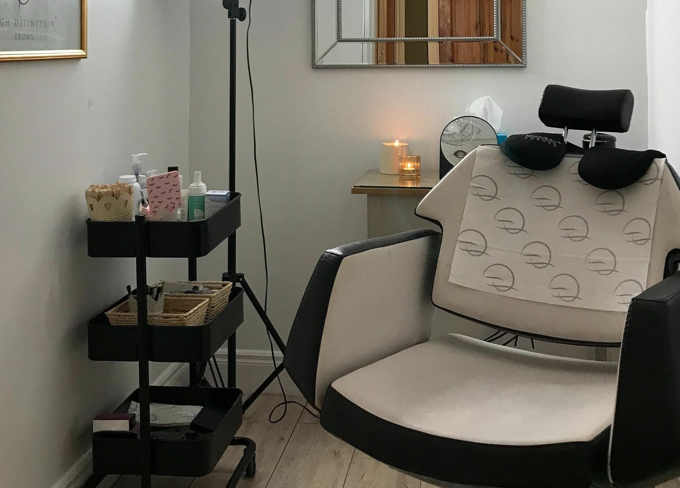Cozy treatment chair setup at Wild Beauty in Clifden, County Galway, IE with warm, relaxing ambiance.