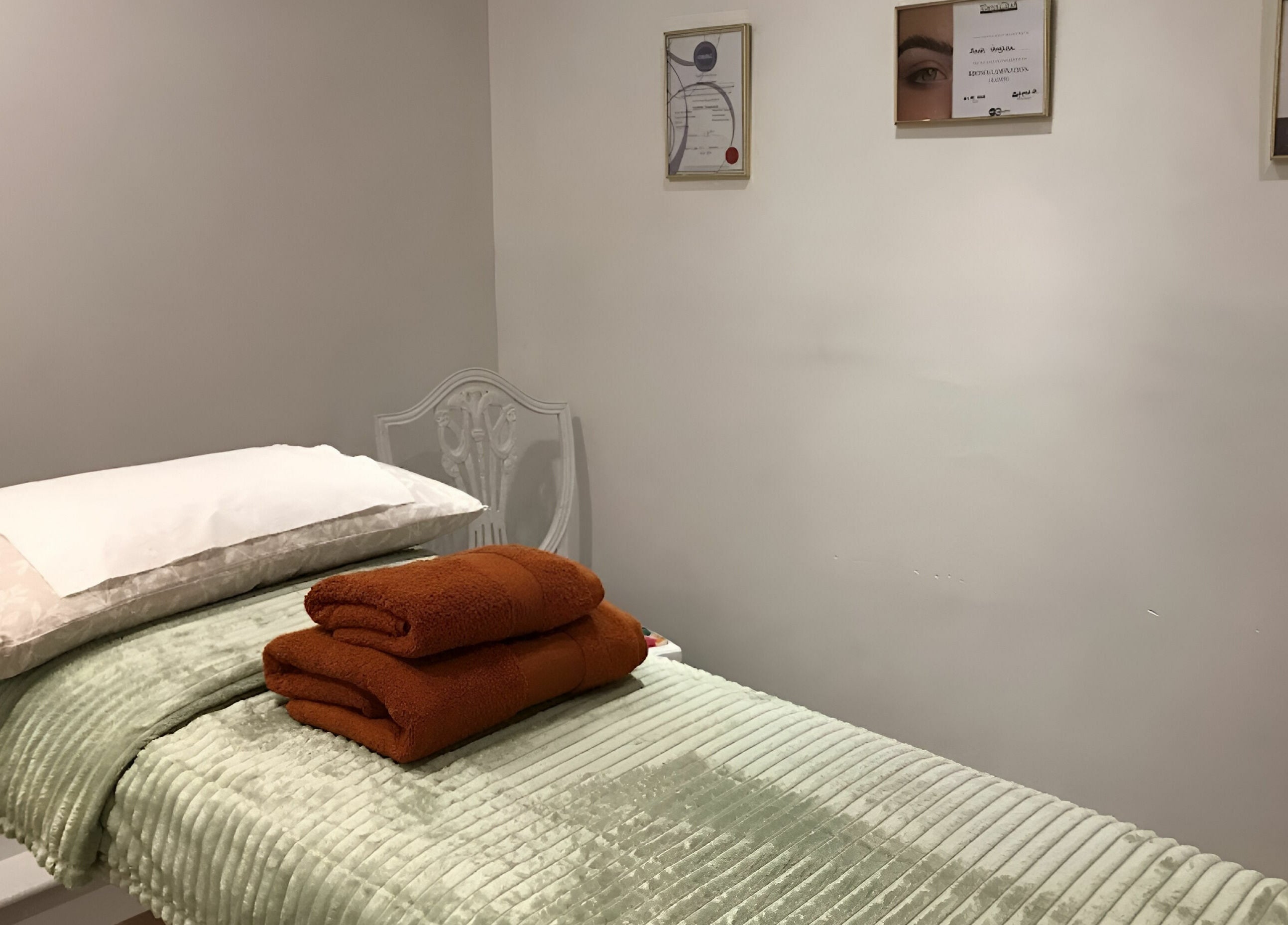 Relaxing treatment room at Wild Beauty with plush bed, Clifden, County Galway, IE.