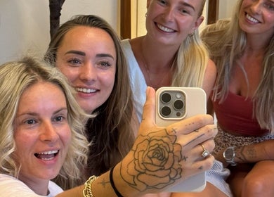 Group of women enjoying a selfie at Face Therapy Spa, Umalas, Bali, ID.