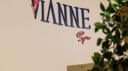 Elegant Vianne Spa sign at Muscat, Muscat Governorate, OM, surrounded by greenery.