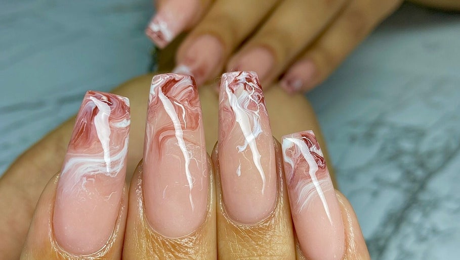 Stunning marble nail art at Thee Nail Plugk, Cape Town, Western Cape, ZA, showcasing intricate design techniques.